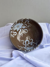 Dark Flower Bowl in Blue