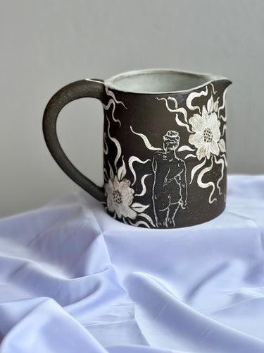 Harvest Pitcher in Dark Floral