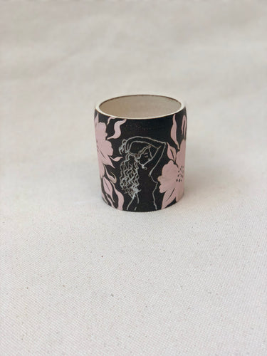 Dark Flower Cup in Pink