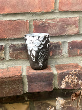 Dark Forest Hand Built Cup in White