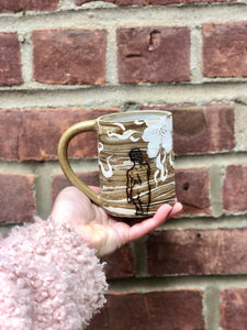 Desert Dreaming White Flower Mug