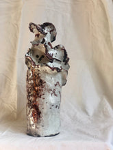 Raku Barnacled Bottle Vase