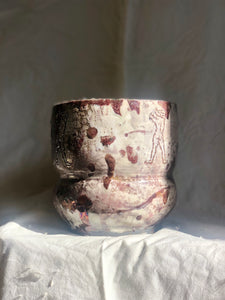 Raku Wavy Boys Vase