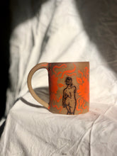 Orange Flower Mug