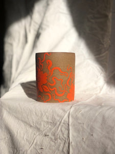 Orange Flower Mug