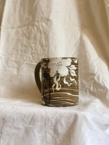 Desert Dreaming White Flower Mug