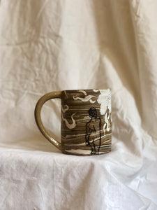 Desert Dreaming White Flower Mug