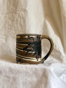 Desert Dreaming Black Flower Mug - Second