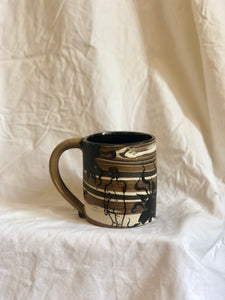 Desert Dreaming Black Flower Mug - Second